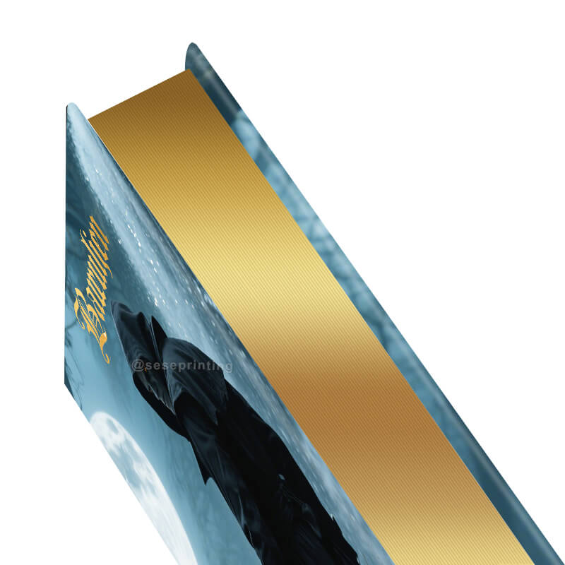 Hardback Books with Custom Sprayed Edges and Gold Foil on the Title 9