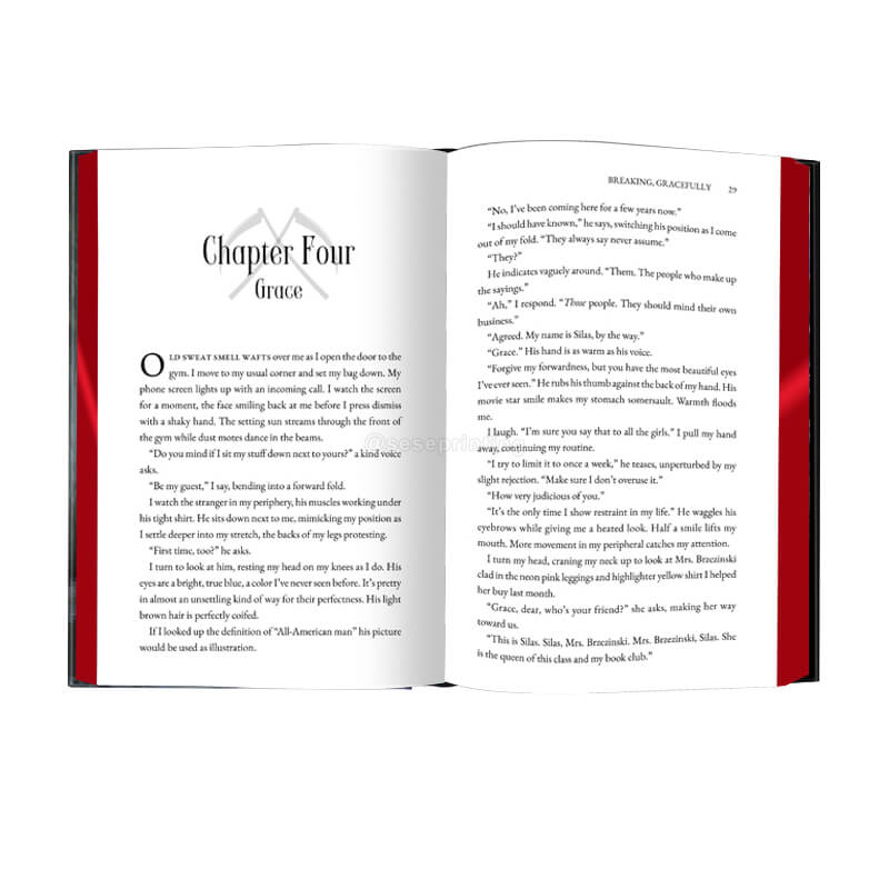 Special Hardcover Fiction Novel with Sprayed Edges and Foiling Cover 7