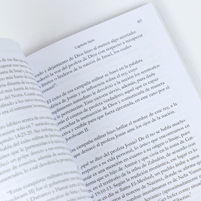 Perfect Bound Fiction Novel Black and White Printing Paperback Book 7