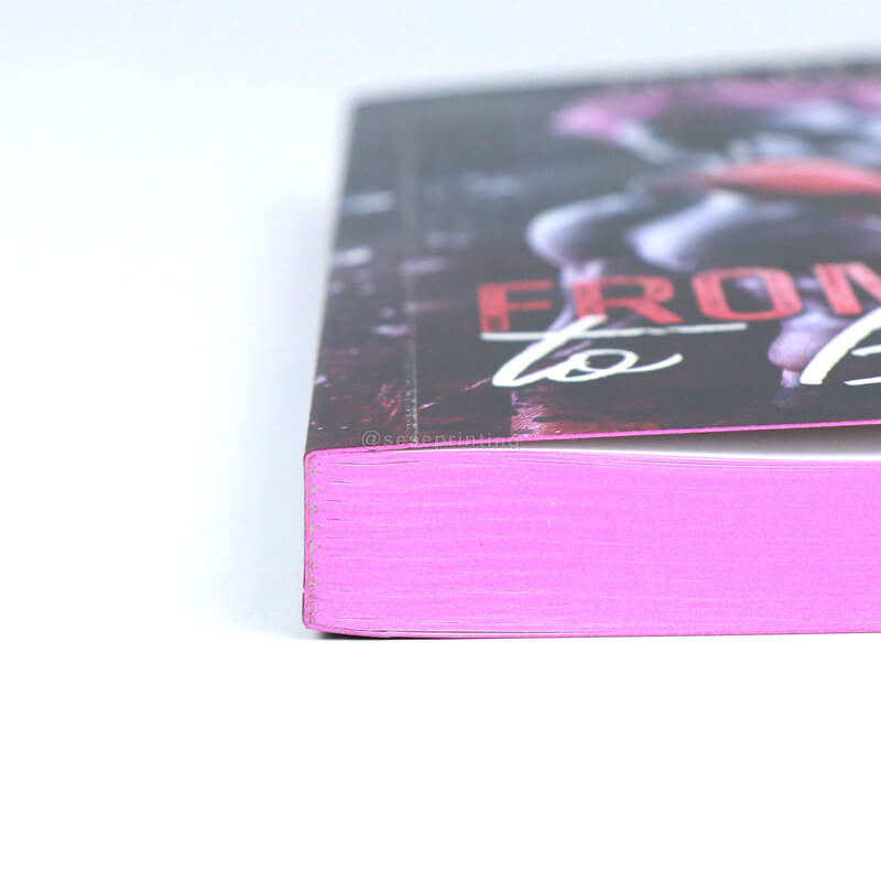 Paperback Books with Solid Color Sprayed Edges and Foil on the Title 10