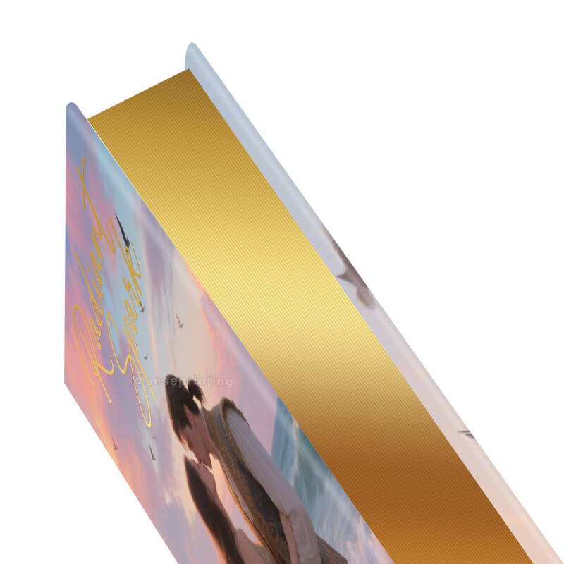 Contemporary Romance Book with Sprayed Edges and Foil on the Covers 9