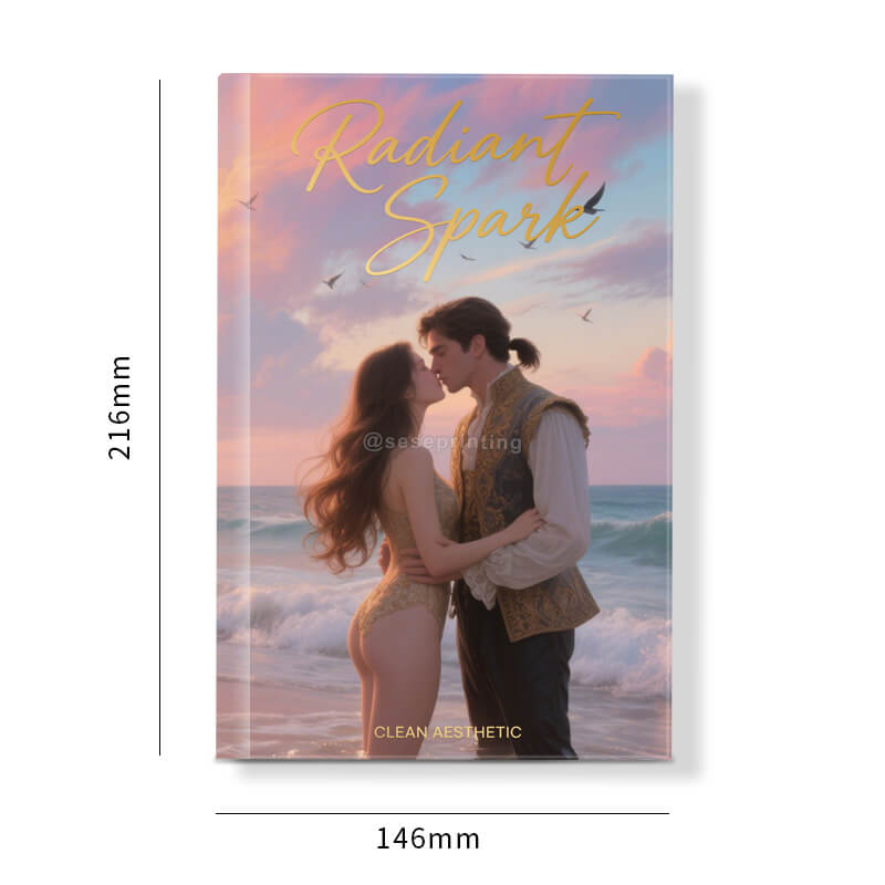 Contemporary Romance Book with Sprayed Edges and Foil on the Covers 6