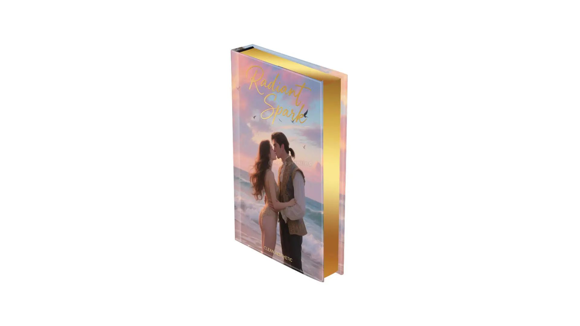 Contemporary Romance Book with Sprayed Edges and Foil on the Covers 1