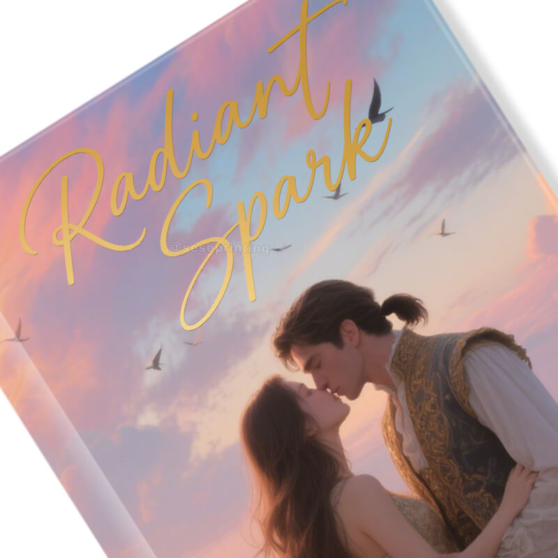 Contemporary Romance Book with Sprayed Edges and Foil on the Covers 8