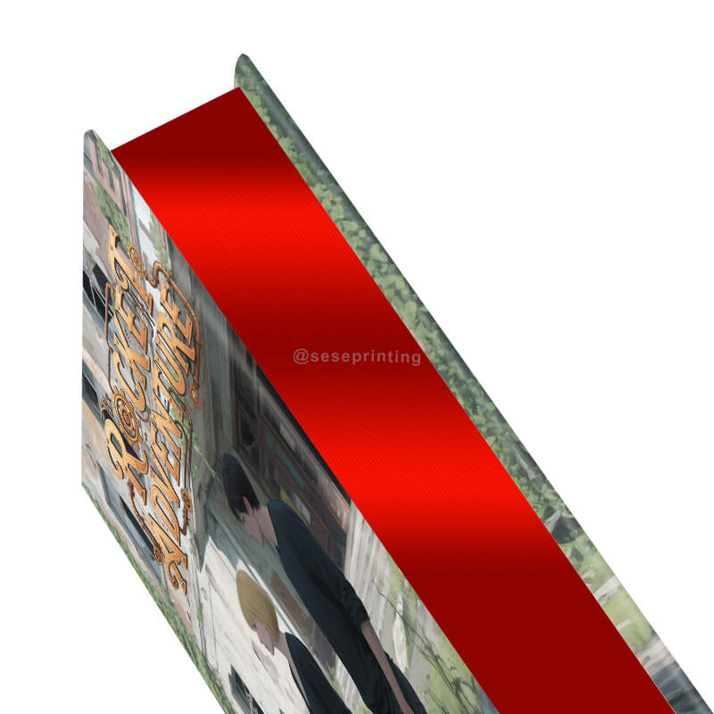 Hardback Book Printing with Custom Sprayed Edges and Foiling Cover 9