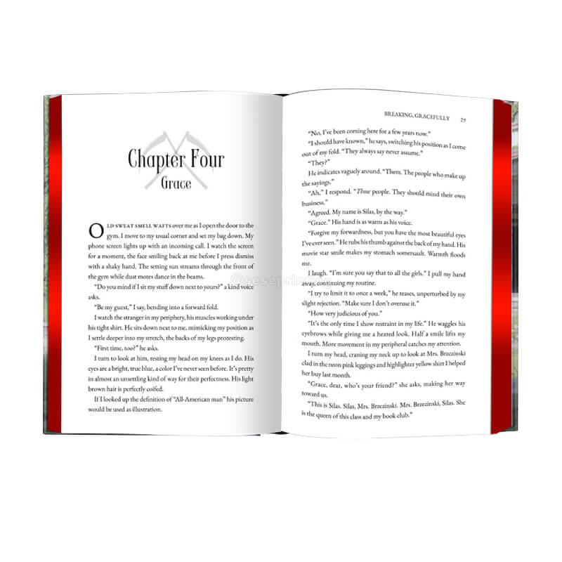 Hardback Book Printing with Custom Sprayed Edges and Foiling Cover 7