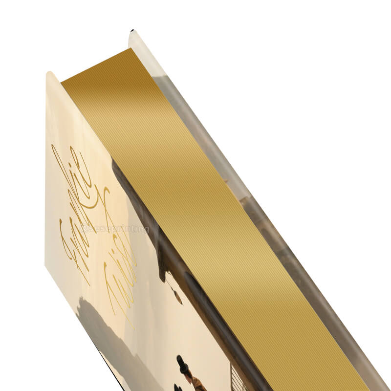 Publishing Gold Foil Hardcover Novel Printing with Sprayed Edges 9