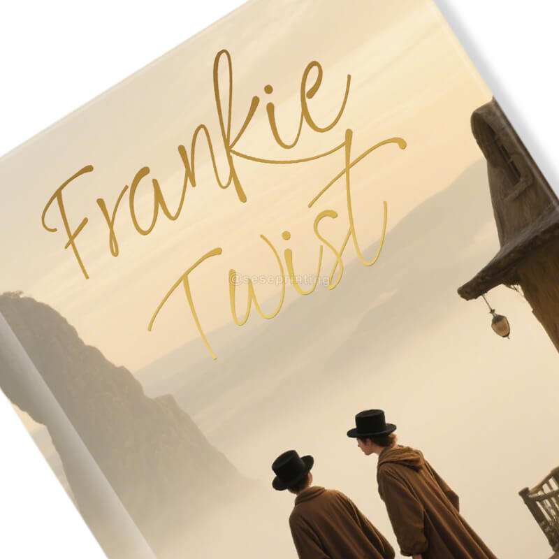 Publishing Gold Foil Hardcover Novel Printing with Sprayed Edges 8