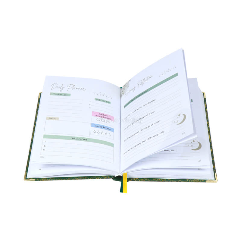 Foil Hardcover Daily Self Love Journal with Ribbon Bookmark 7