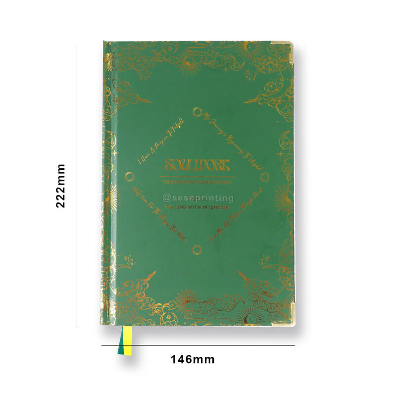 Foil Hardcover Daily Self Love Journal with Ribbon Bookmark 6