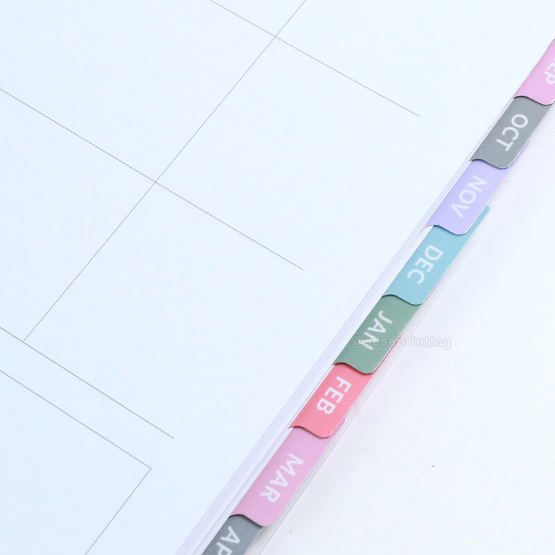 12 Month Planner Spiral PVC Cover Weekly Schedule Agenda Planner 10