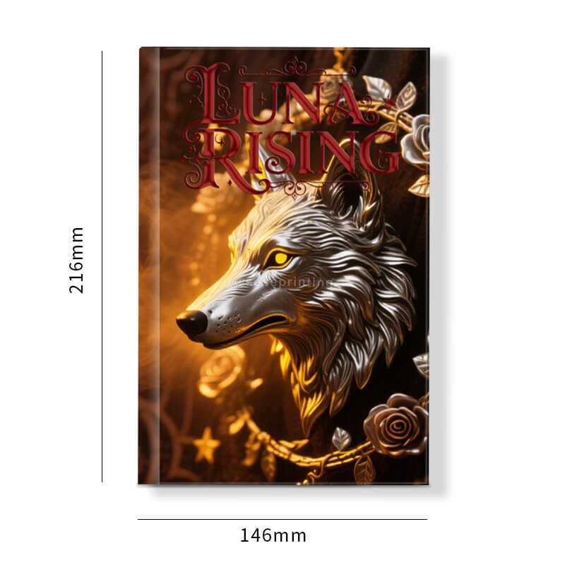 Black and White Printing Hardback Romance Books with Sprayed Edges 6