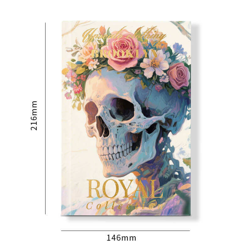 Hardcover Book with Gold Foil Stamping on Cover and Gold Sprayed Edges 6