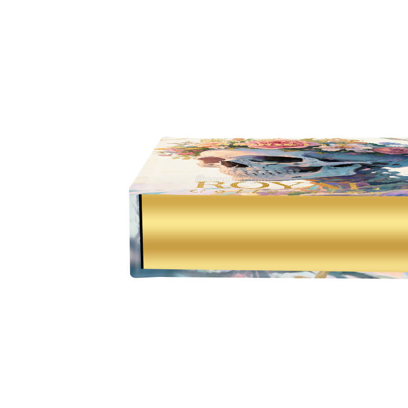 Hardcover Book with Gold Foil Stamping on Cover and Gold Sprayed Edges 10