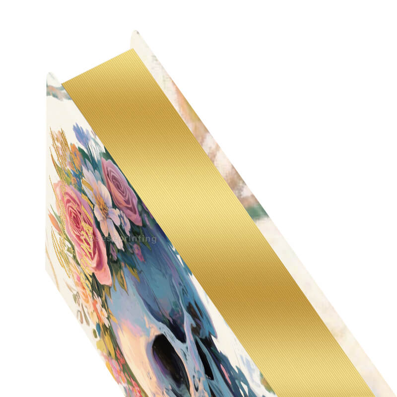 Hardcover Book with Gold Foil Stamping on Cover and Gold Sprayed Edges 9