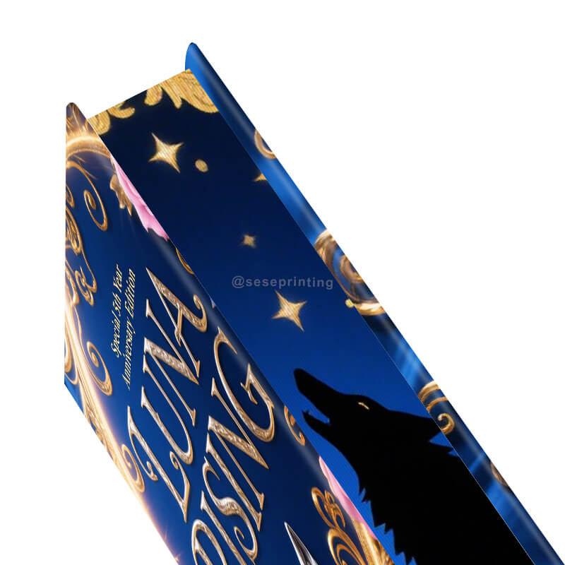 Hardback Books Printing with Stencil Pattern Edges and Foiling on Cover 9