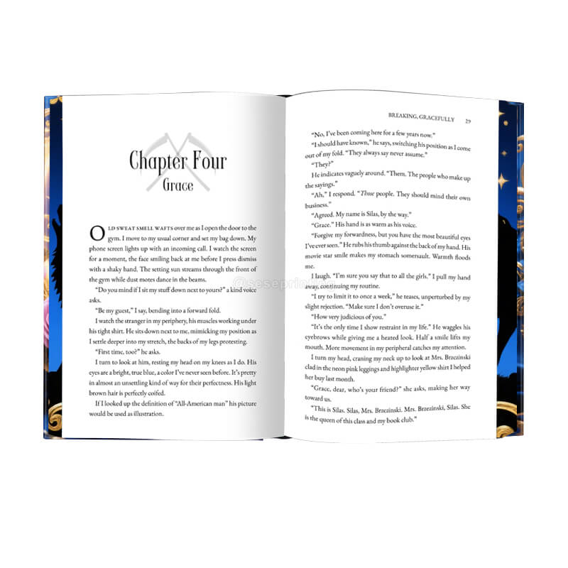 Hardback Books Printing with Stencil Pattern Edges and Foiling on Cover 7