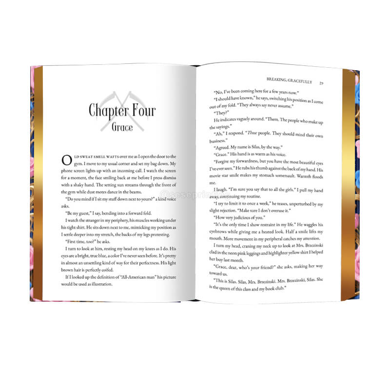 Custom Printing Special Edition Hardcover Novel with Gilded Edges 7