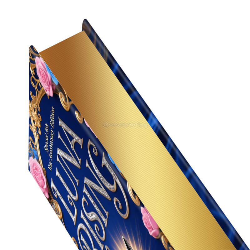 Custom Printing Special Edition Hardcover Novel with Gilded Edges 9