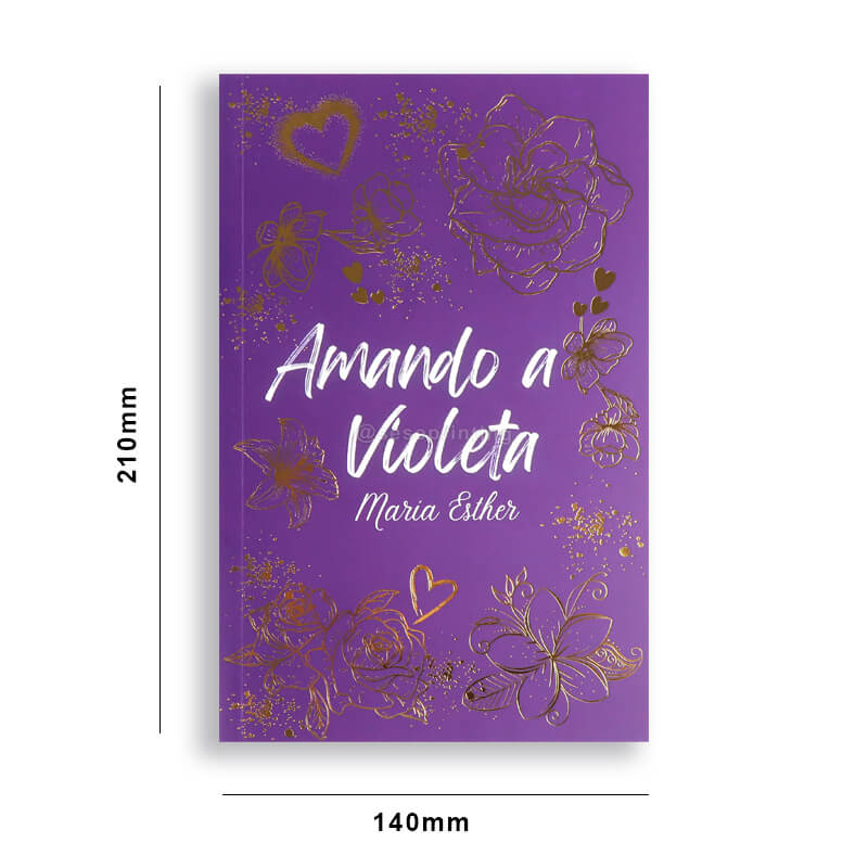 Paperback Book Printing with Custom Sprayed Edges and Gold Foiling Cover 6