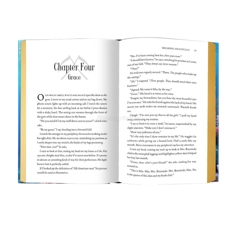 Special Hardcover Book with Gold Foiling on Cover and Sprayed Edges 7