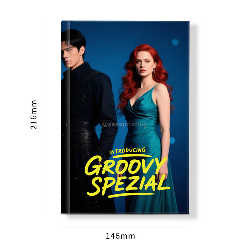 Hardcover Romance Fantasy Book with Sprayed Edges and Foiling Cover 6