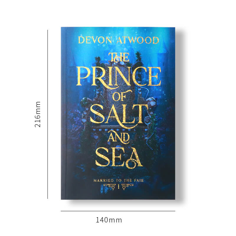 Special Paperback Books with Gold Foil on Cover and Sprayed Edges 6