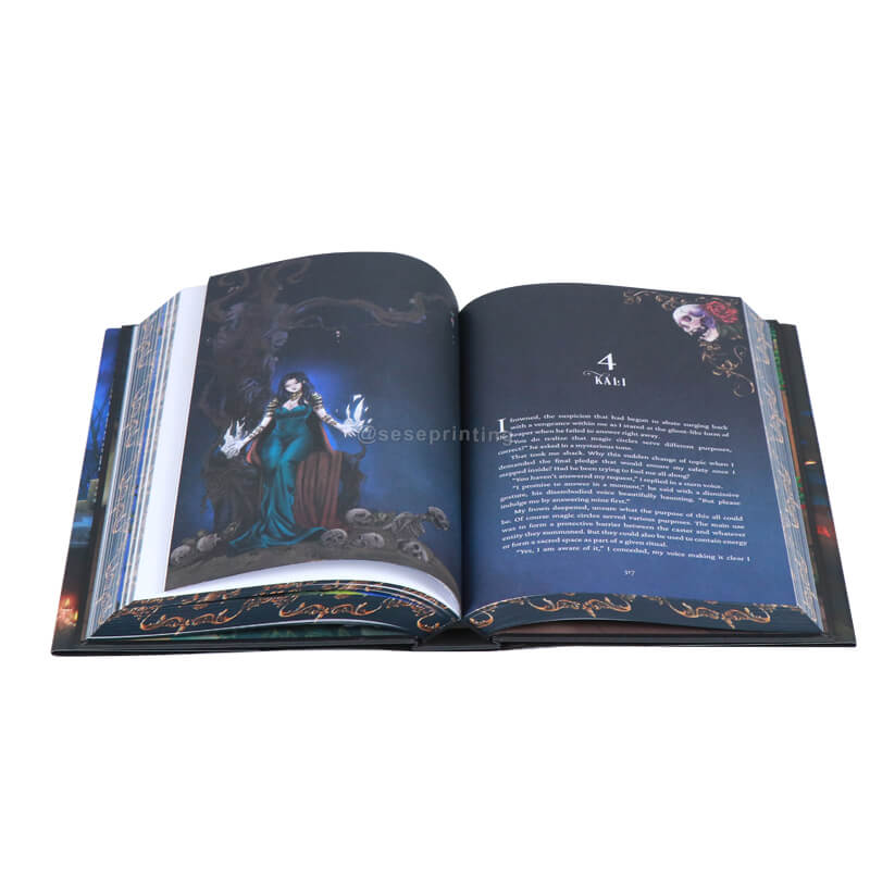 Hardcover Binding Books with Embossing on the Cover and Sprayed Edges 8