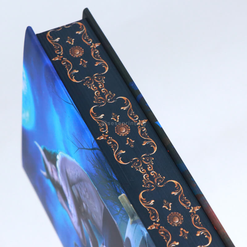 Hardcover Binding Books with Embossing on the Cover and Sprayed Edges 12