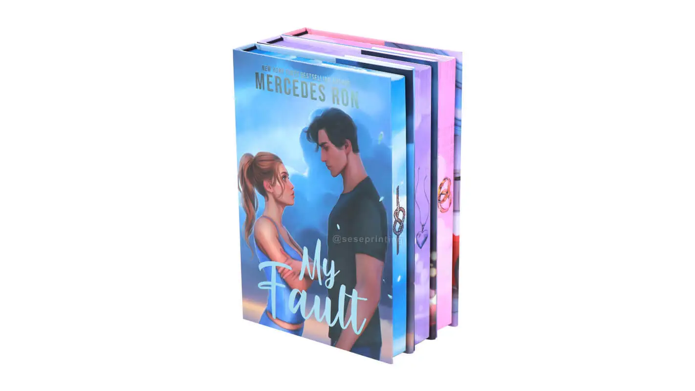 Fantasy Romance Book Series Printed with Sprayed Edges and Foil Dust Jackets 1