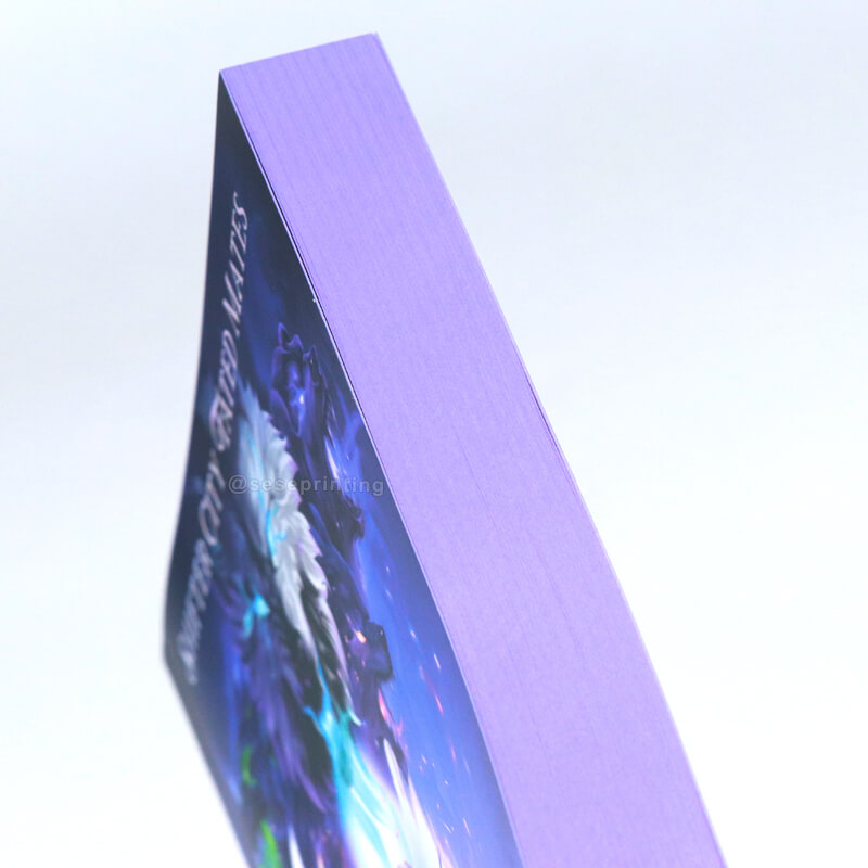 Paperback Special Edition Book with Holographic Foil on the Cover and Sprayed Edges 9