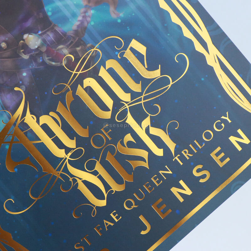 Paperback Book with Gold Foil Stamping on Cover and Sprayed Edges 8