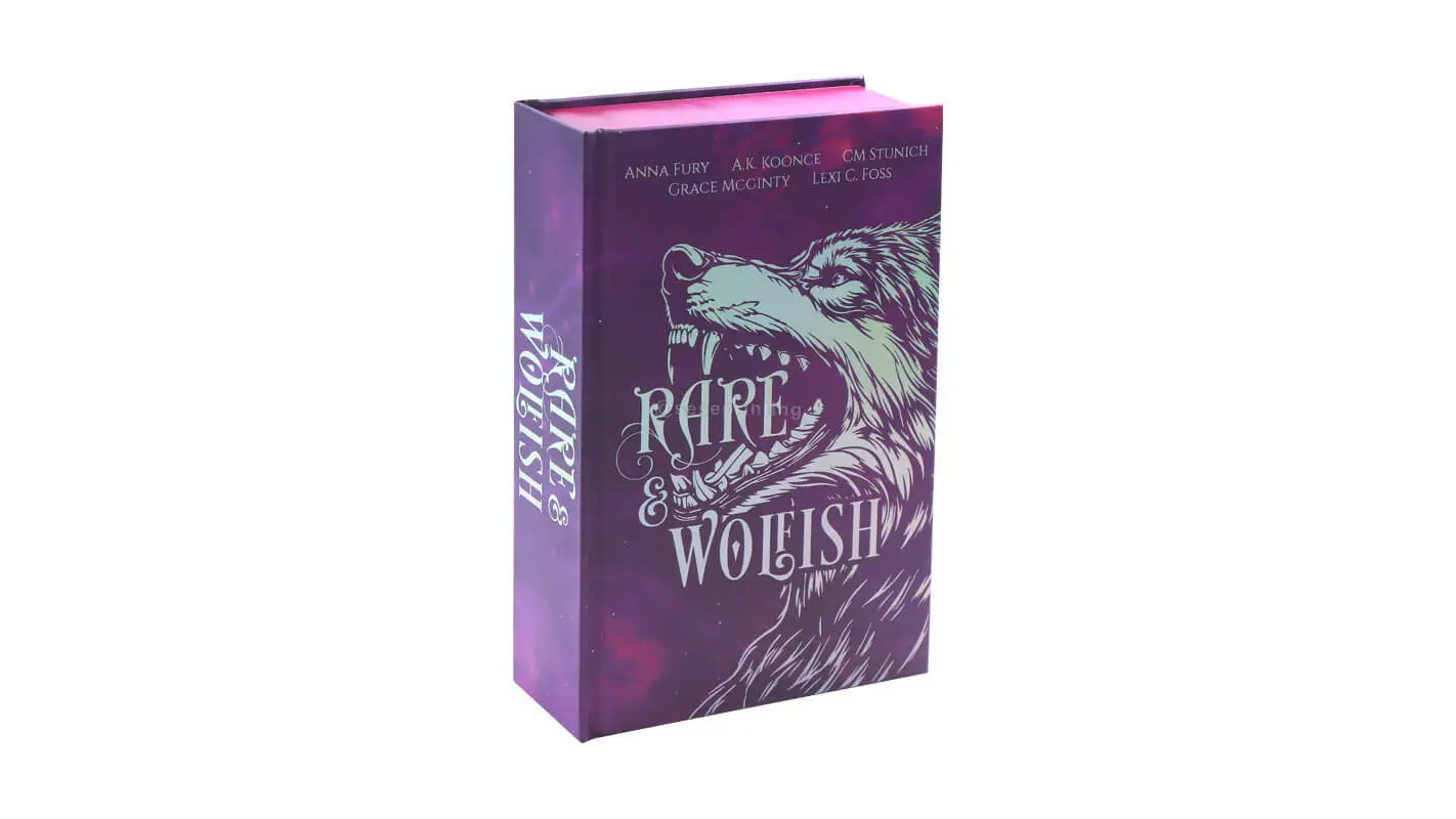 Hardcover Book with Sprayed Edges, Holographic Foil on Cover and End Pages 1