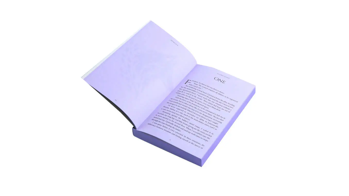 Paperback Special Edition Book with Holographic Foil on the Cover and Sprayed Edges 1