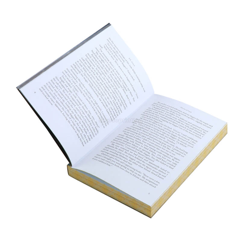 Black and White Printing Paperback Novels with Custom Stenciled Edges 7