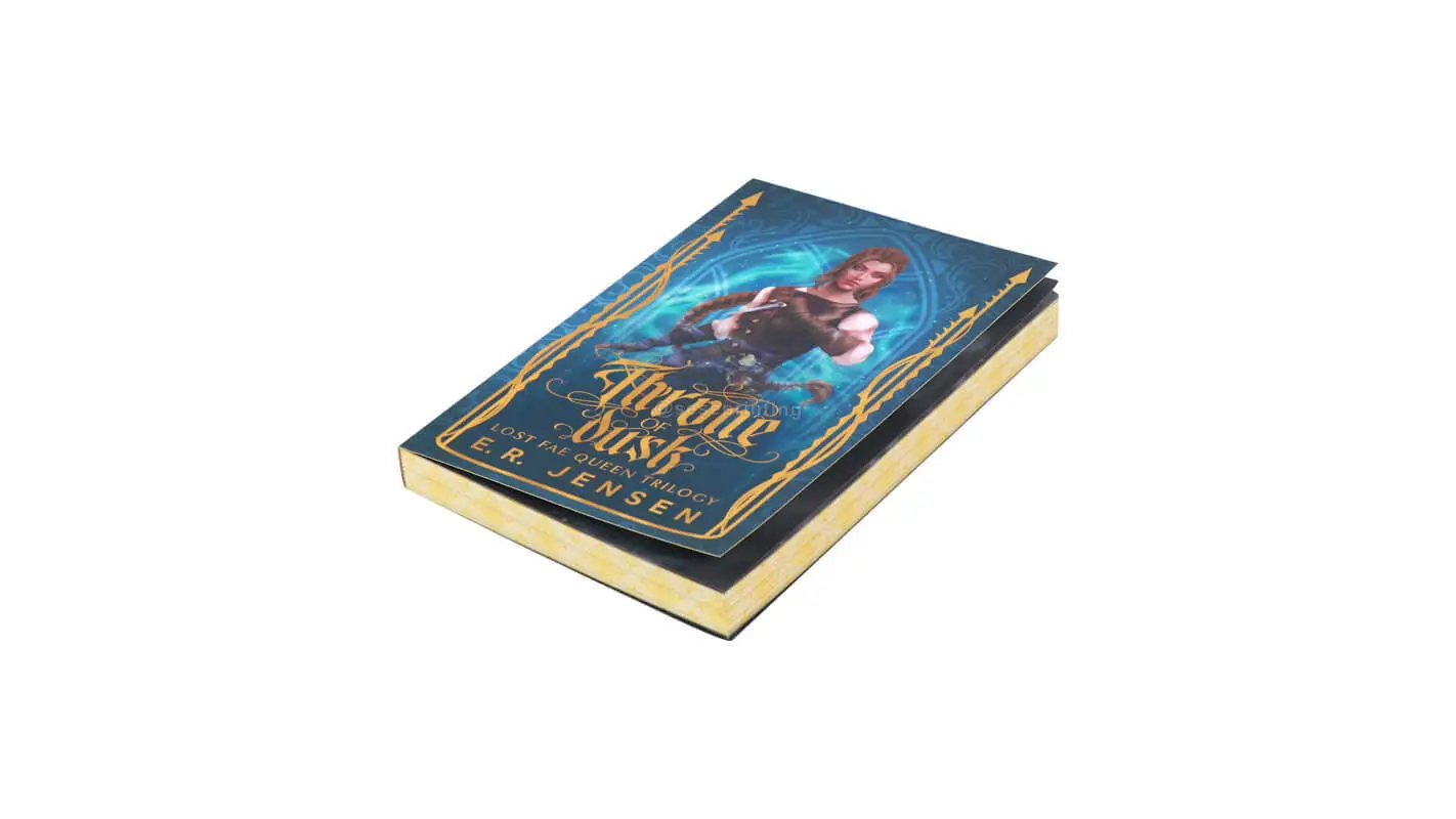 Black and White Printing Paperback Novels with Custom Stenciled Edges 1