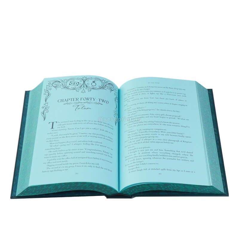 Colored Paper Special Edition Hardcover Book with Pattern Sprayed Edges 8