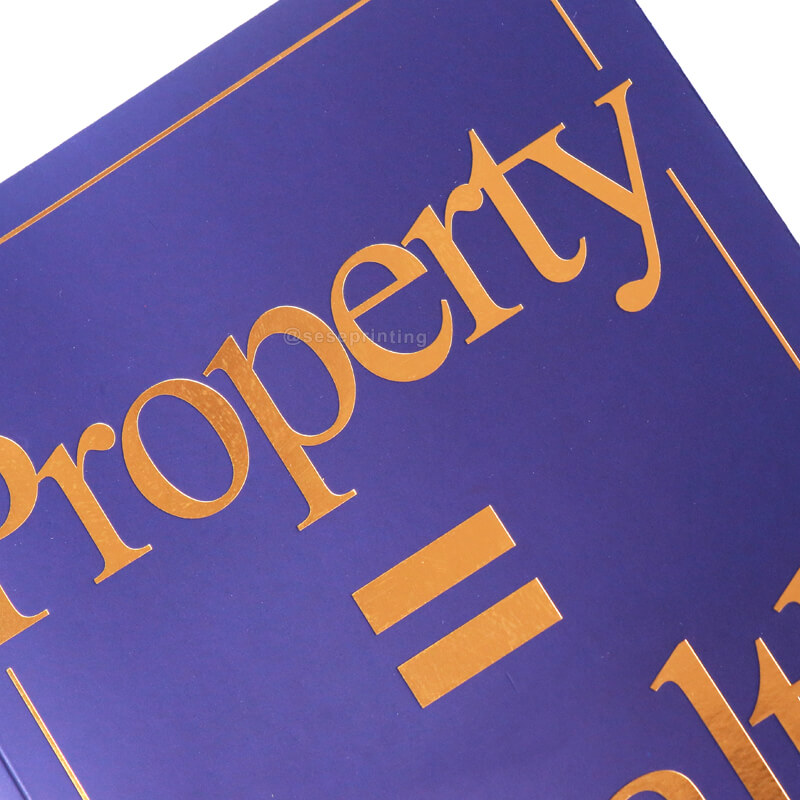 Black and White Printing Paperback Book with Foiling Cover 8