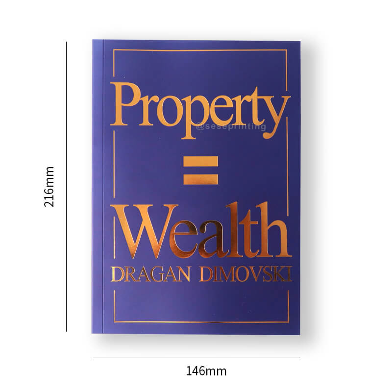 Black and White Printing Paperback Book with Foiling Cover 6