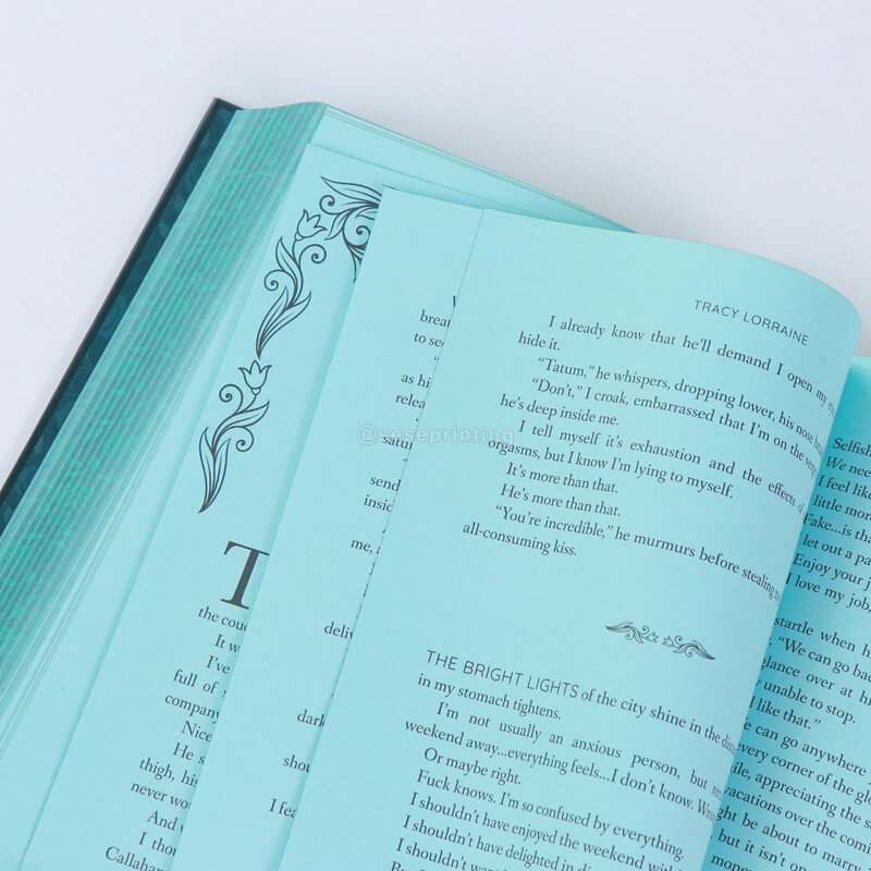 Print a Hardcover, Silver Foil Font on Cover and Sprayed Edges Book 8