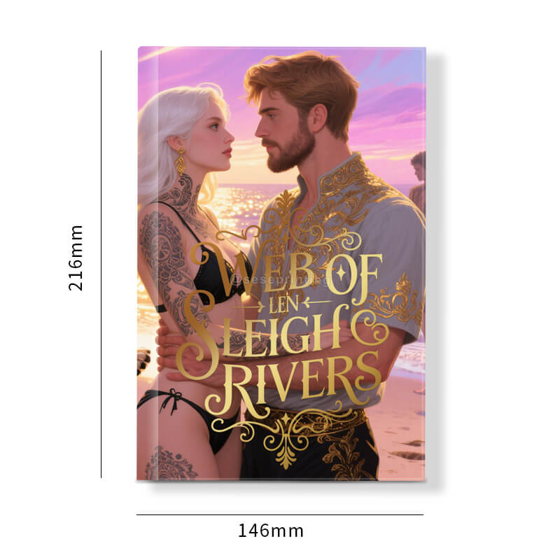 Fantasy Romance Novels Printed with Foil on Cover and Sprayed Edges 6