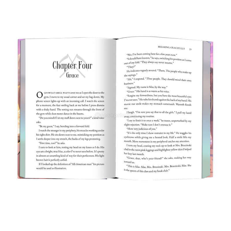 Fantasy Romance Novels Printed with Foil on Cover and Sprayed Edges 7