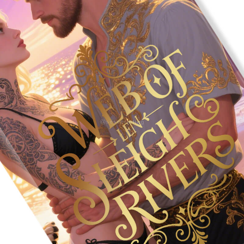 Fantasy Romance Novels Printed with Foil on Cover and Sprayed Edges 8