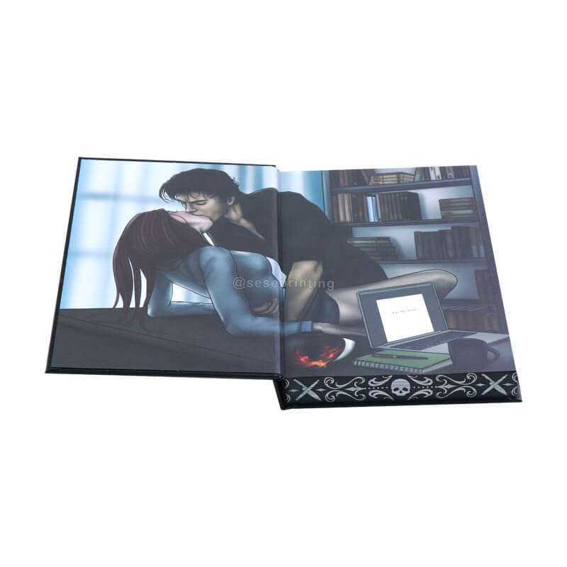 Romance Book Printed Foiled Hardcover with Sprayed Edges and Endpapers 7