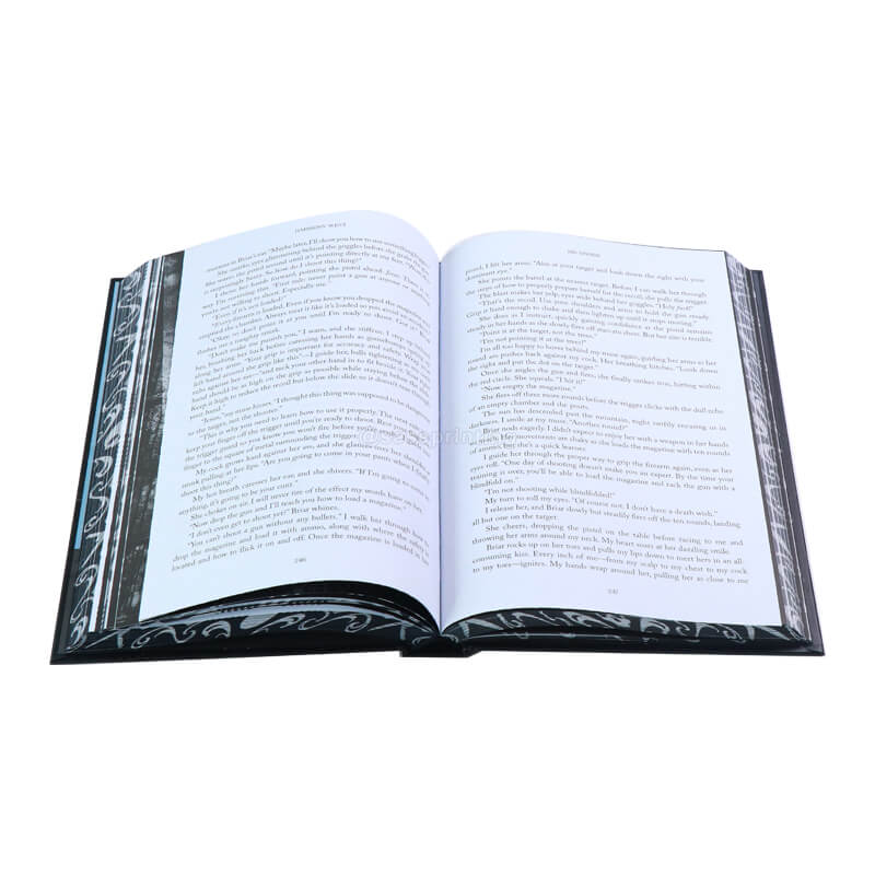 Romance Book Printed Foiled Hardcover with Sprayed Edges and Endpapers 8