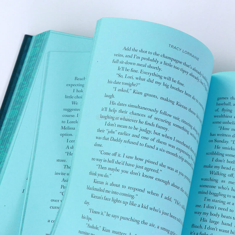 Sprayed Edges Hardcover Book with Silver Foil on Cover and Endpapers 9