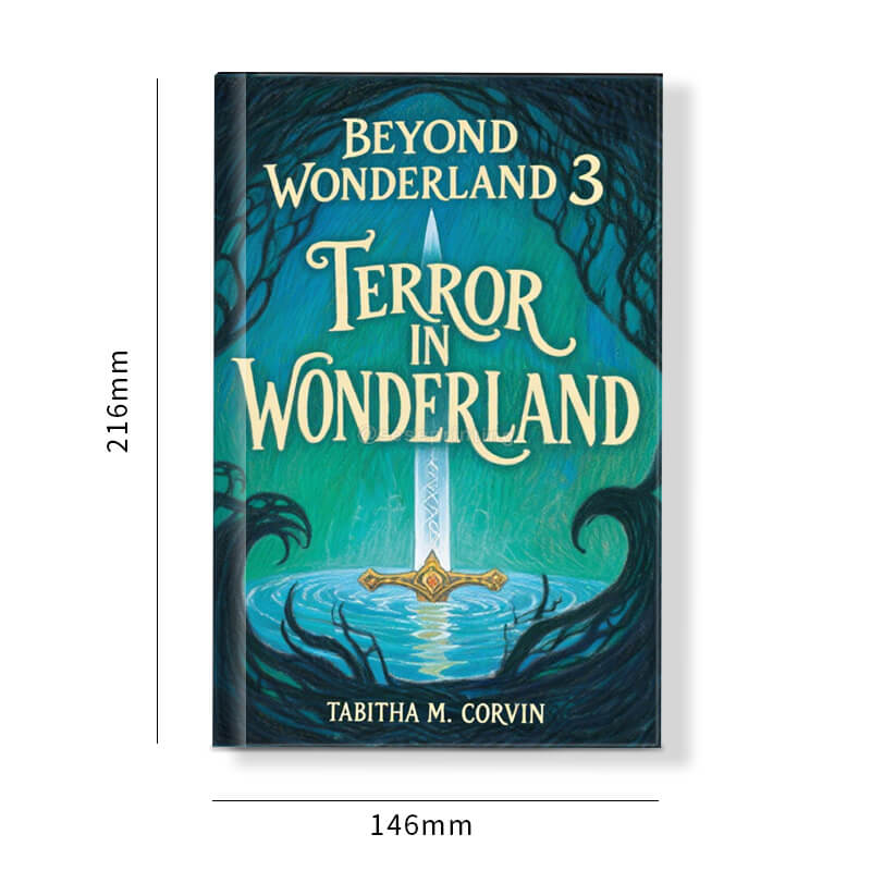 Hardcover Fantasy Book Printed with Foil Letters and Sprayed Edges 6