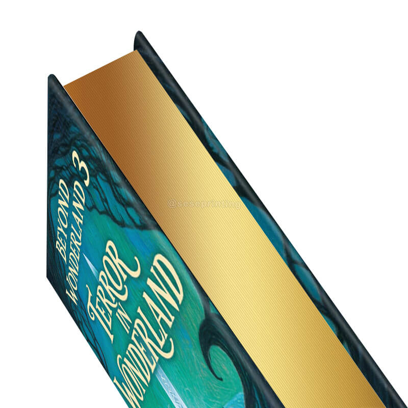 Hardcover Fantasy Book Printed with Foil Letters and Sprayed Edges 9