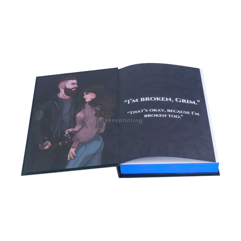 Printed Novel with Holographic Foil on Cover and Metallic Sprayed Edges 7