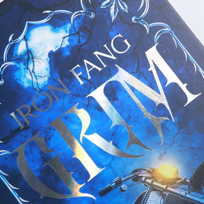 Printed Novel with Holographic Foil on Cover and Metallic Sprayed Edges 9